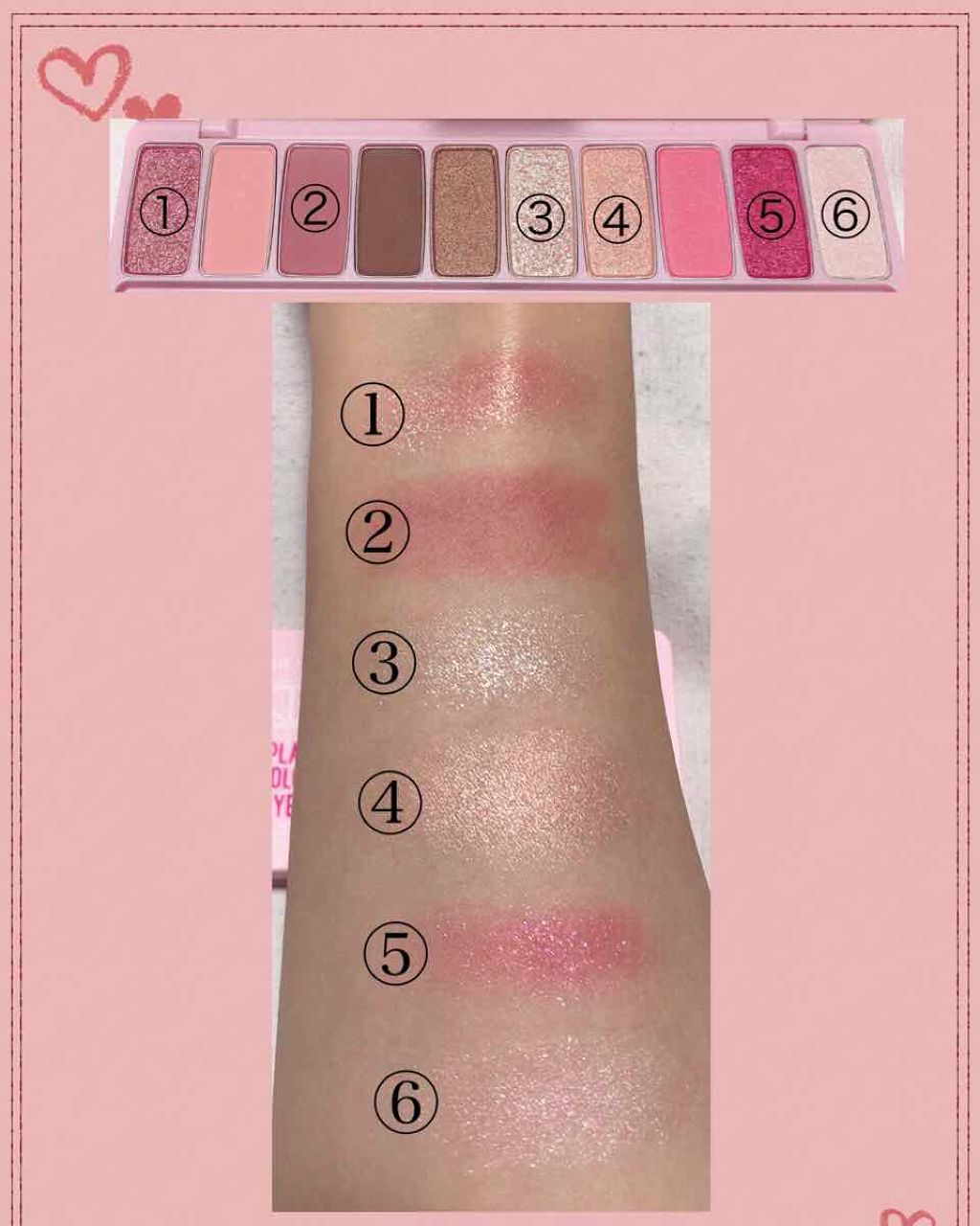 プレイカラー アイシャドウ/ETUDE/アイシャドウパレットを使ったクチコミ（2枚目）