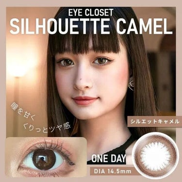 eye closet 1month シルエットキャメル/EYE CLOSET/１ヶ月（１MONTH）カラコンを使ったクチコミ（1枚目）