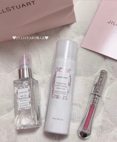 JILL STUART ヘアオイル リペア＆グロウ　ホワイトフローラルのクチコミ「JILLSTUARTの購入品を紹介します🤍

▷ヘアオイル リペア＆グロウ　ホワイトフローラル.....」（1枚目）