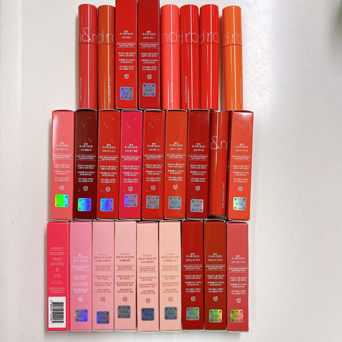 ジューシーラスティングティント/rom&nd/リップティントを使ったクチコミ(6枚目)