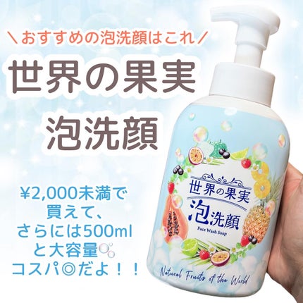 世界の果実 すっきり泡洗顔/世界の果実/泡洗顔を使ったクチコミ(3枚目)