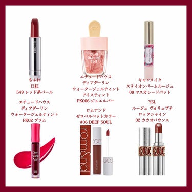 ディアダーリン ウォータージェルティント （アイスティント）/ETUDE/口紅を使ったクチコミ（2枚目）