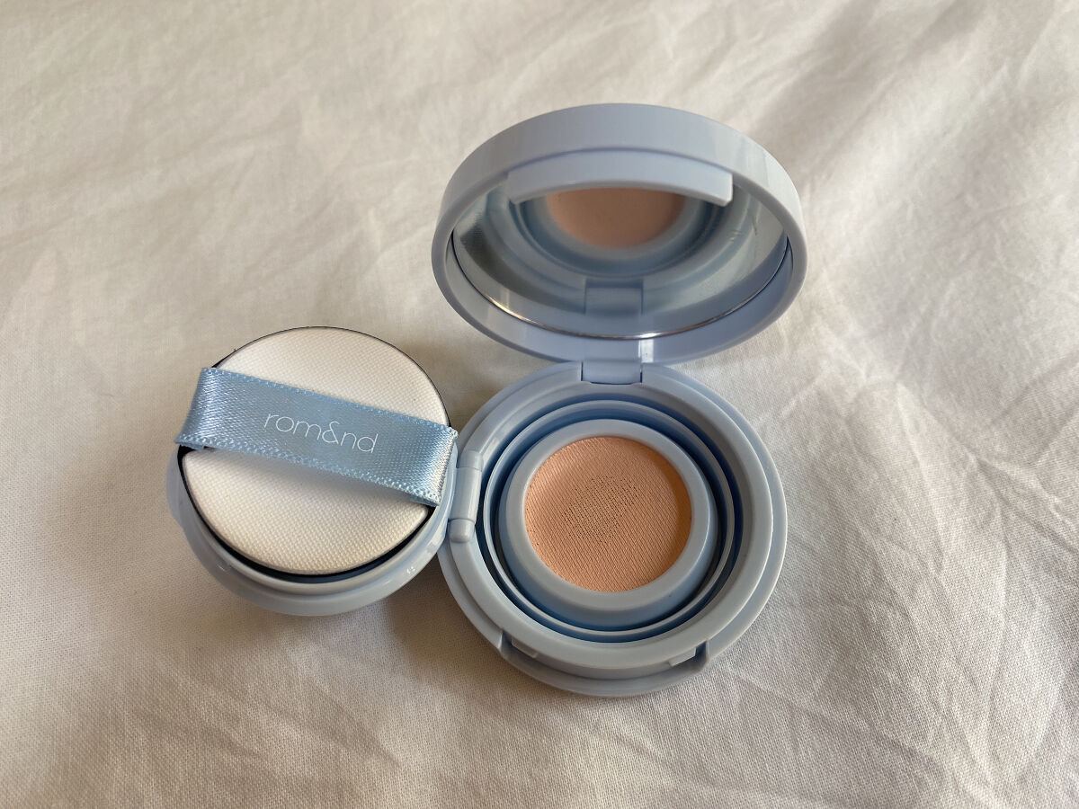 ベアウォータークッション/rom&nd/クッションファンデーションを使ったクチコミ（2枚目）
