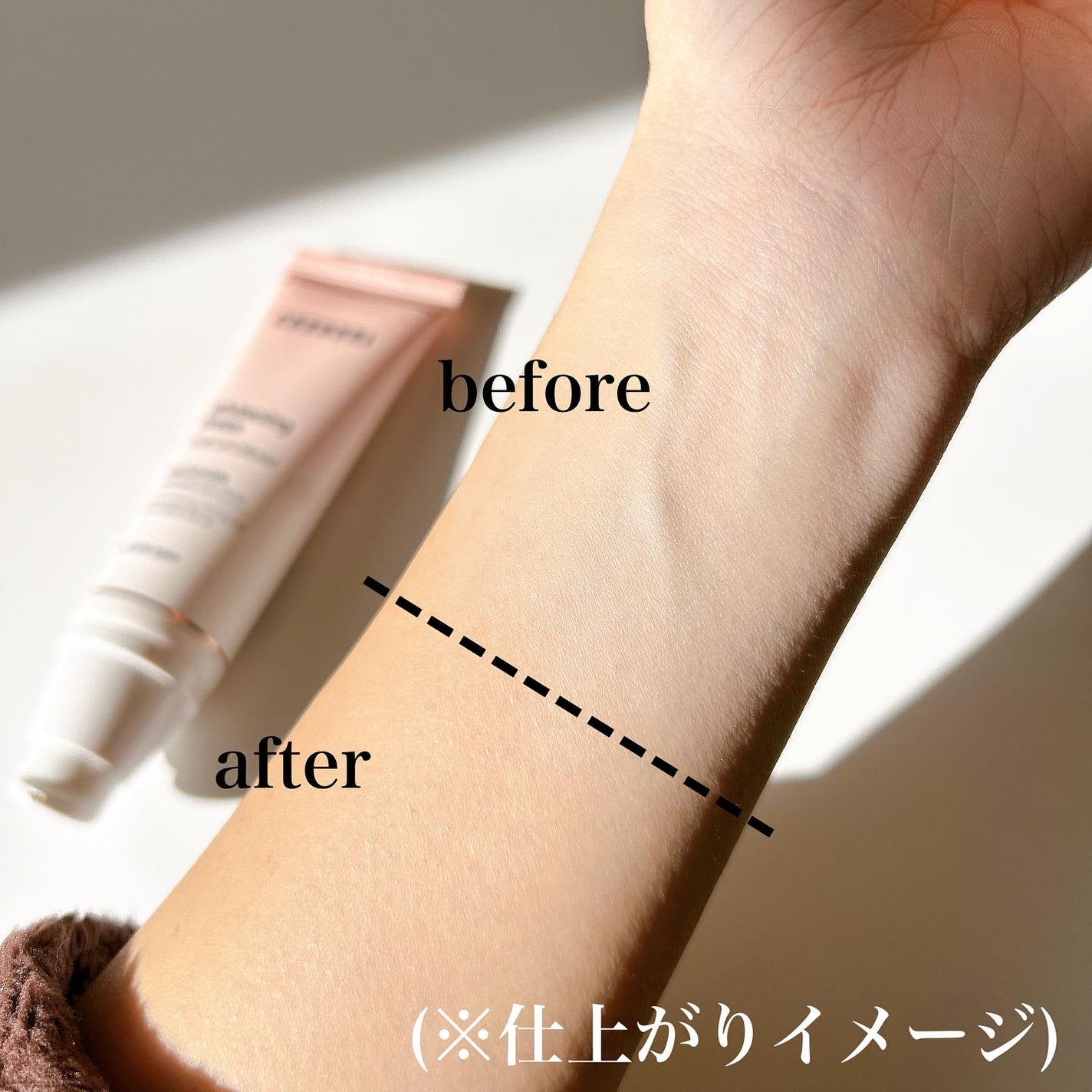 ホワイトニングドレストーンアップクリーム/COSNORI/化粧下地を使ったクチコミ(4枚目)