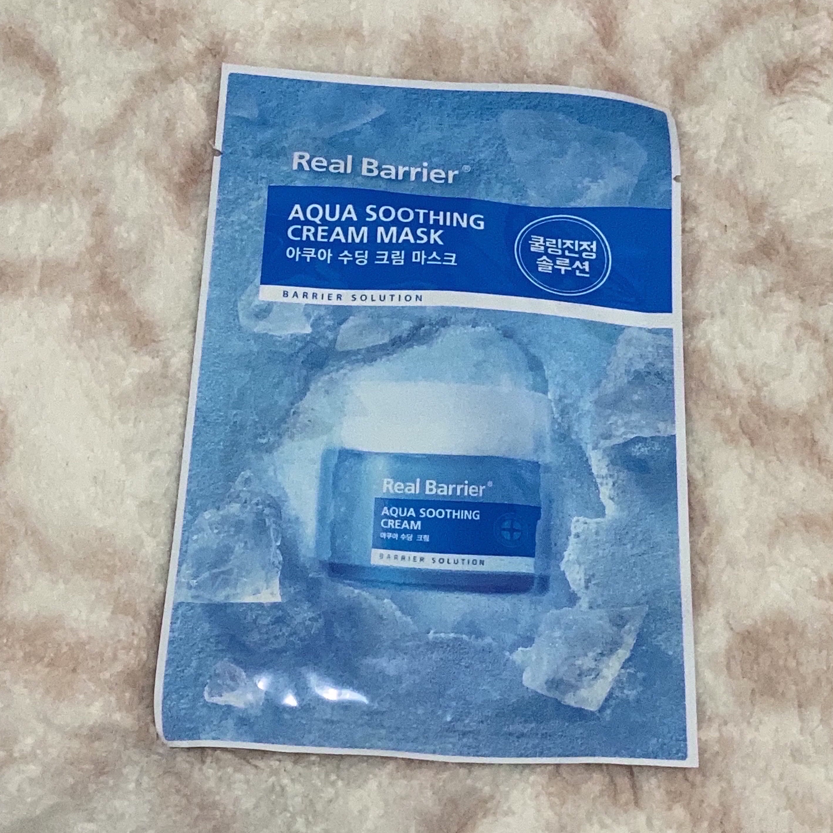 アクアスージングクリームマスク/Real Barrier/シートマスク・パックを使ったクチコミ（1枚目）