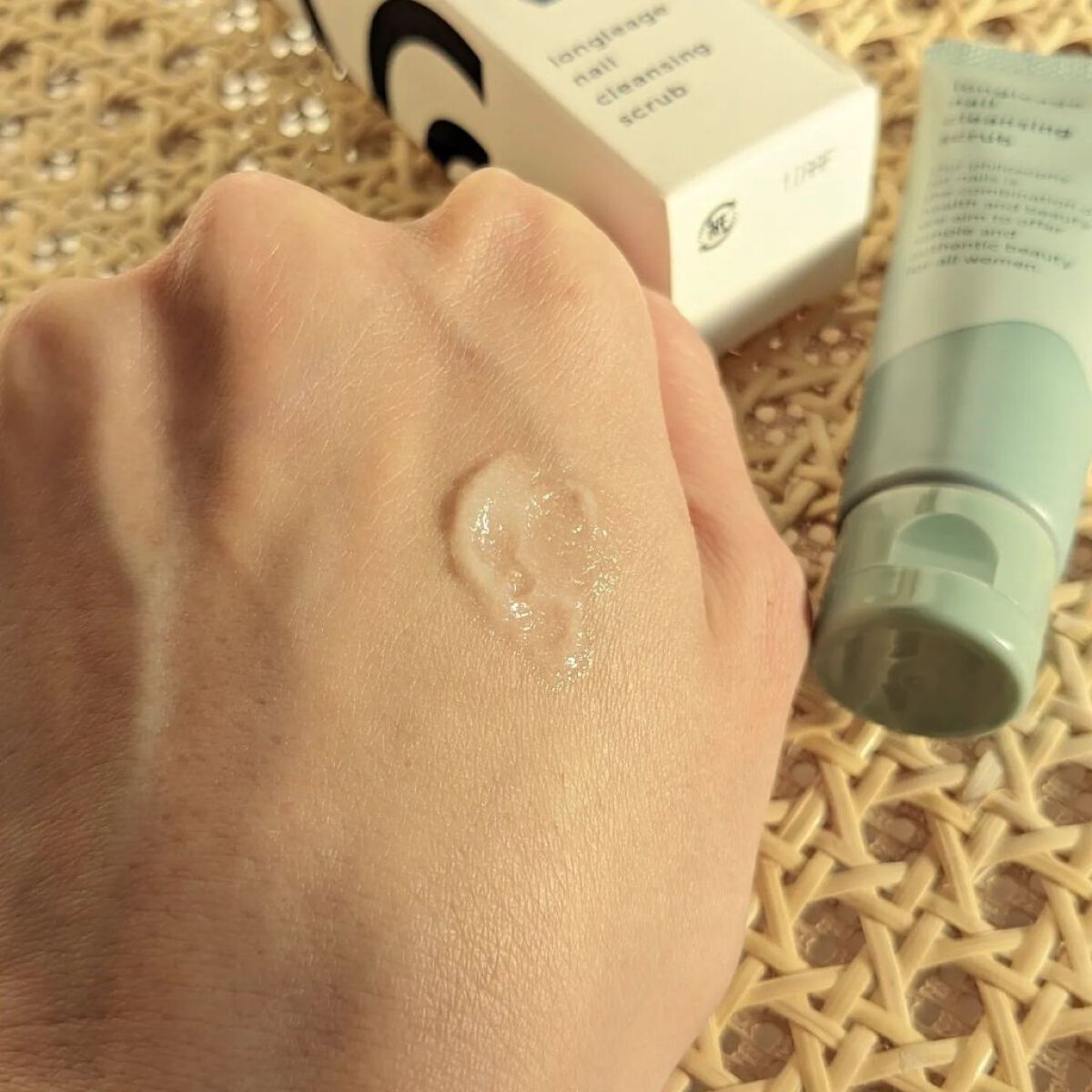 ネイルクレンジングスクラブ/LONGLEAGE/ネイルオイル・トリートメントを使ったクチコミ（2枚目）