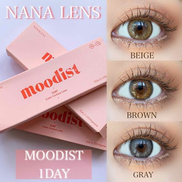 MOODIST 1day/NANA LENS/ワンデー（１DAY）カラコンを使ったクチコミ（1枚目）