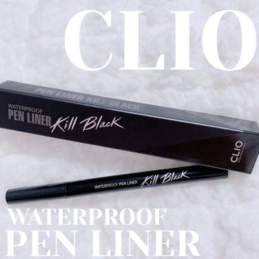 スーパープルーフ ペン ライナー 01 BLACK/CLIO/リキッドアイライナーを使ったクチコミ（1枚目）