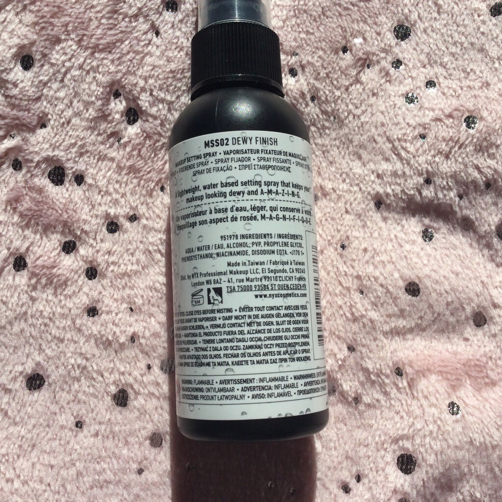メイクアップ セッティングスプレー/NYX Professional Makeup/ミスト状化粧水を使ったクチコミ(2枚目)