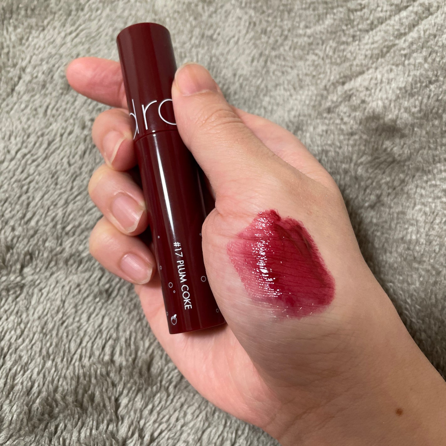 ジューシーラスティングティント/rom&nd/リップティントを使ったクチコミ(2枚目)