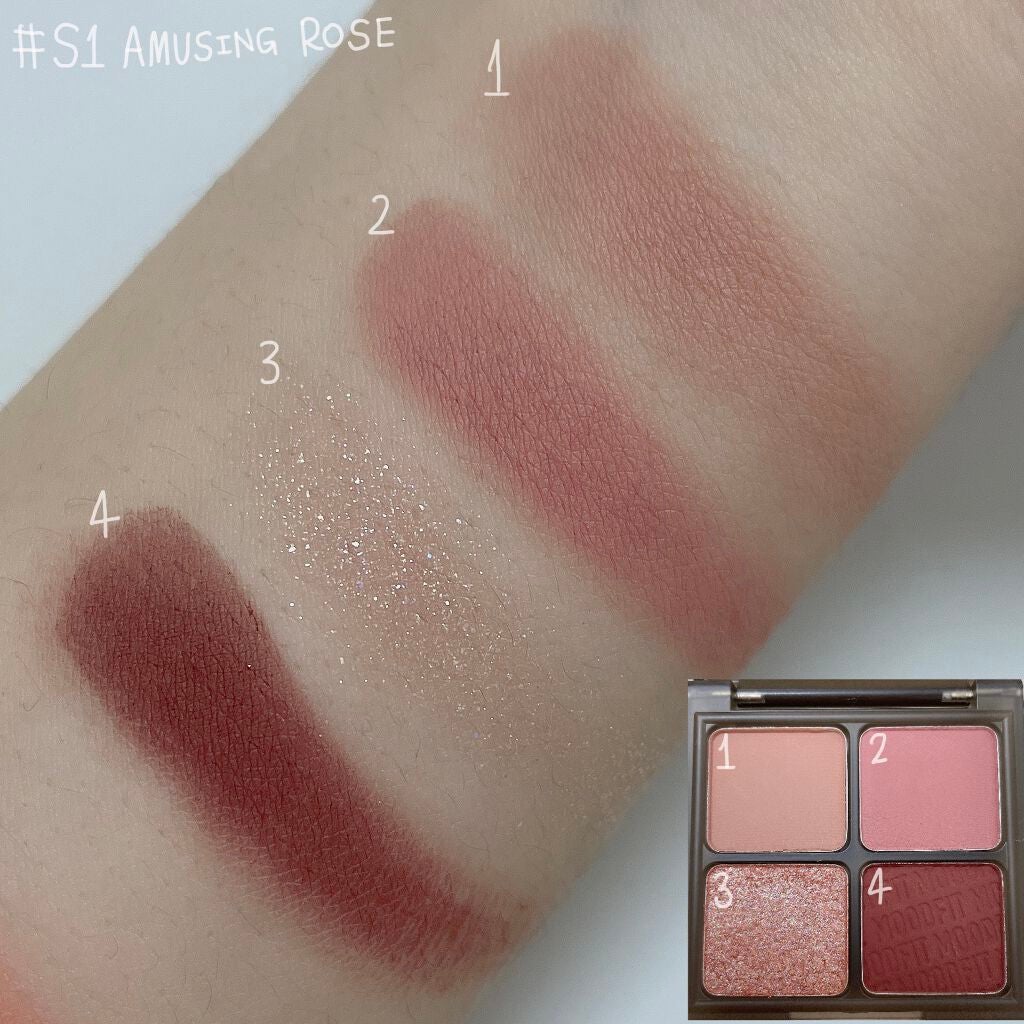 ムードフィットシャドウパレット/MERZY/アイシャドウパレットを使ったクチコミ(3枚目)