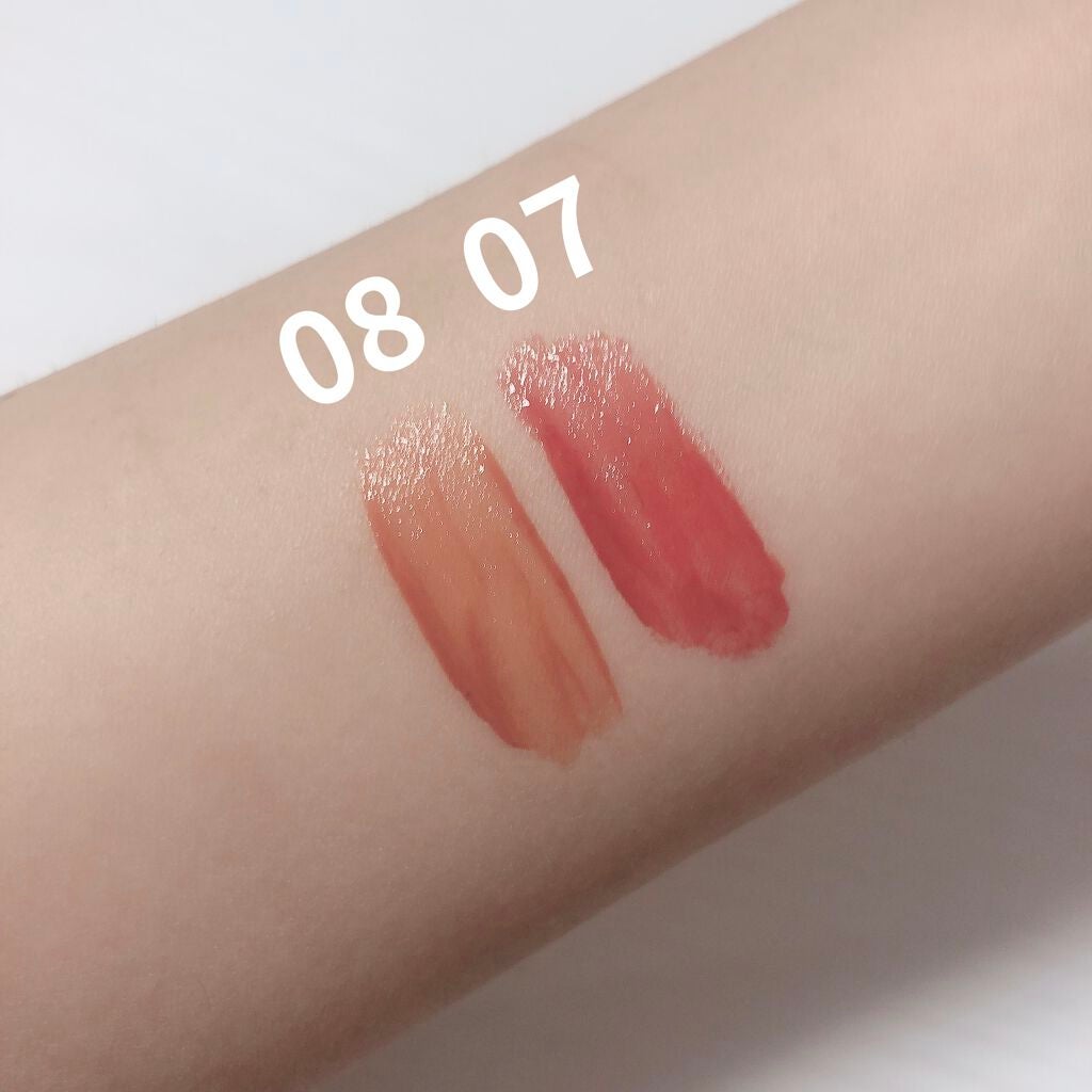 ジューシーラスティングティント/rom&nd/リップティントを使ったクチコミ(2枚目)