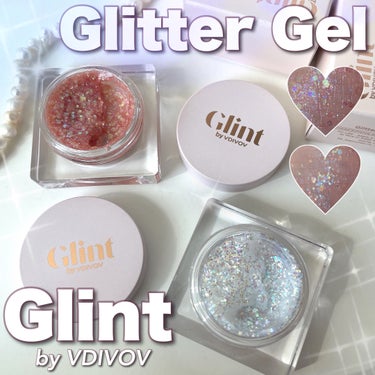 Glint ビディボブグリッタージェルのクチコミ「ガラス玉のようにキラキラと輝く
グリントのグリッタージェル💎🪄

大粒のラメと透明感のある
ク.....」（1枚目）