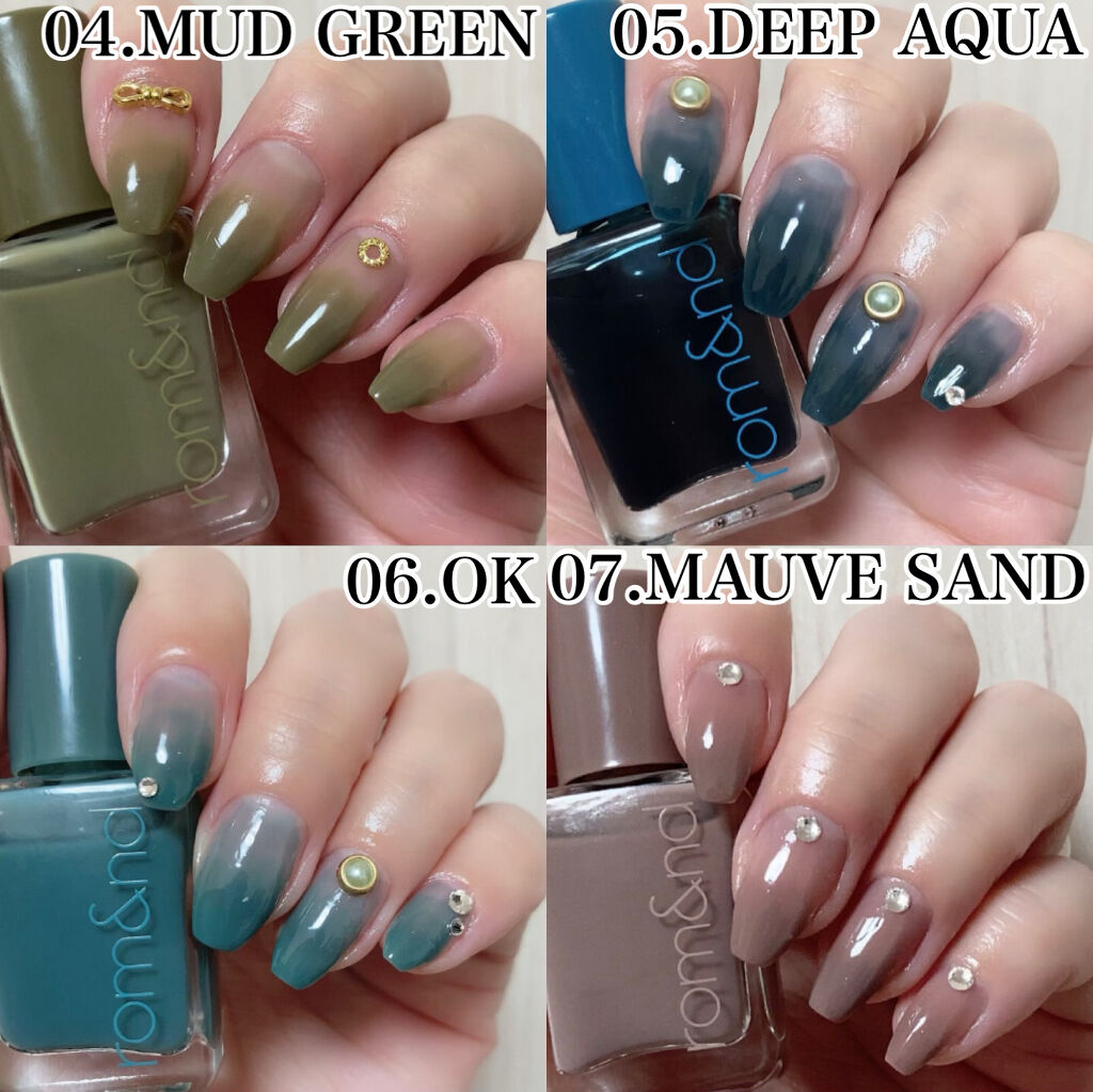 最大80%OFFクーポン romndロムアンド ムードペブルネイル05 DEEP AQUA