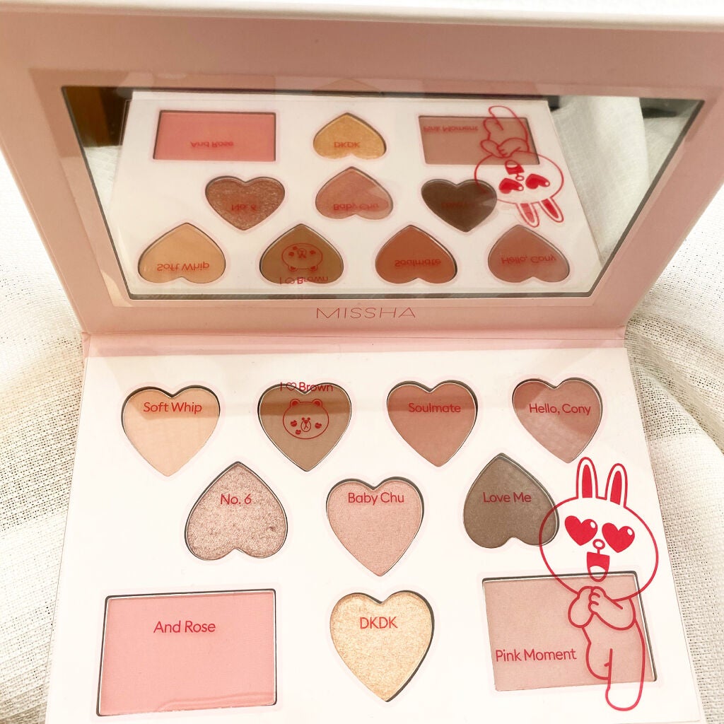 カラーフィルターシャドウパレット(ラインフレンズエディション)/MISSHA/アイシャドウパレットを使ったクチコミ(2枚目)