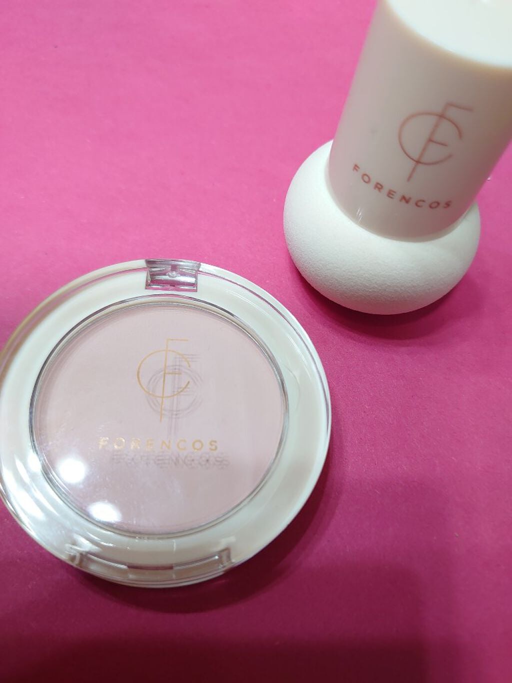 ベアブラッシャー パフ付き/フォレンコス/パウダーチークを使ったクチコミ(1枚目)