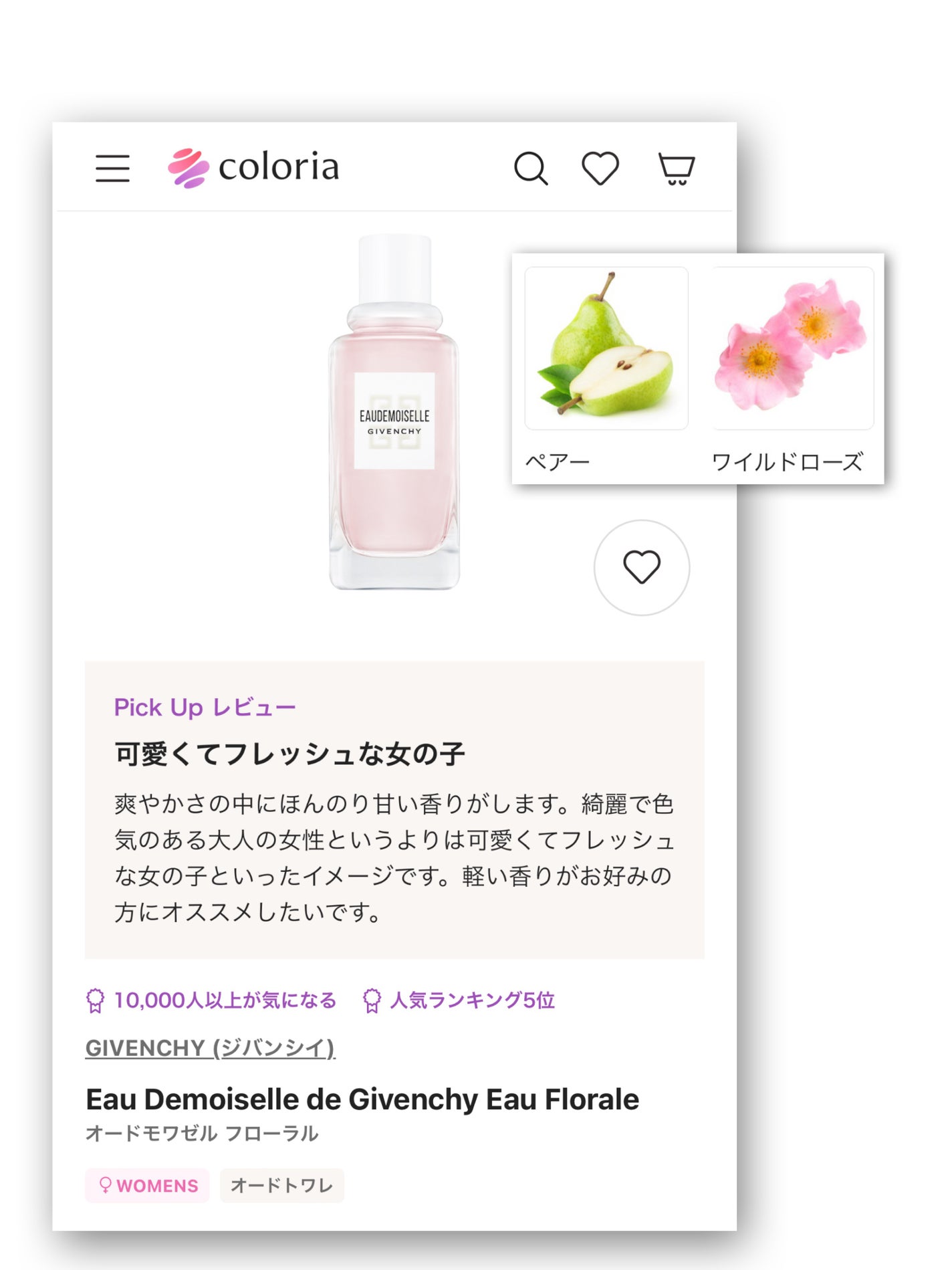 オードモワゼル フローラル オーデトワレ/GIVENCHY/香水(レディース)を使ったクチコミ(2枚目)