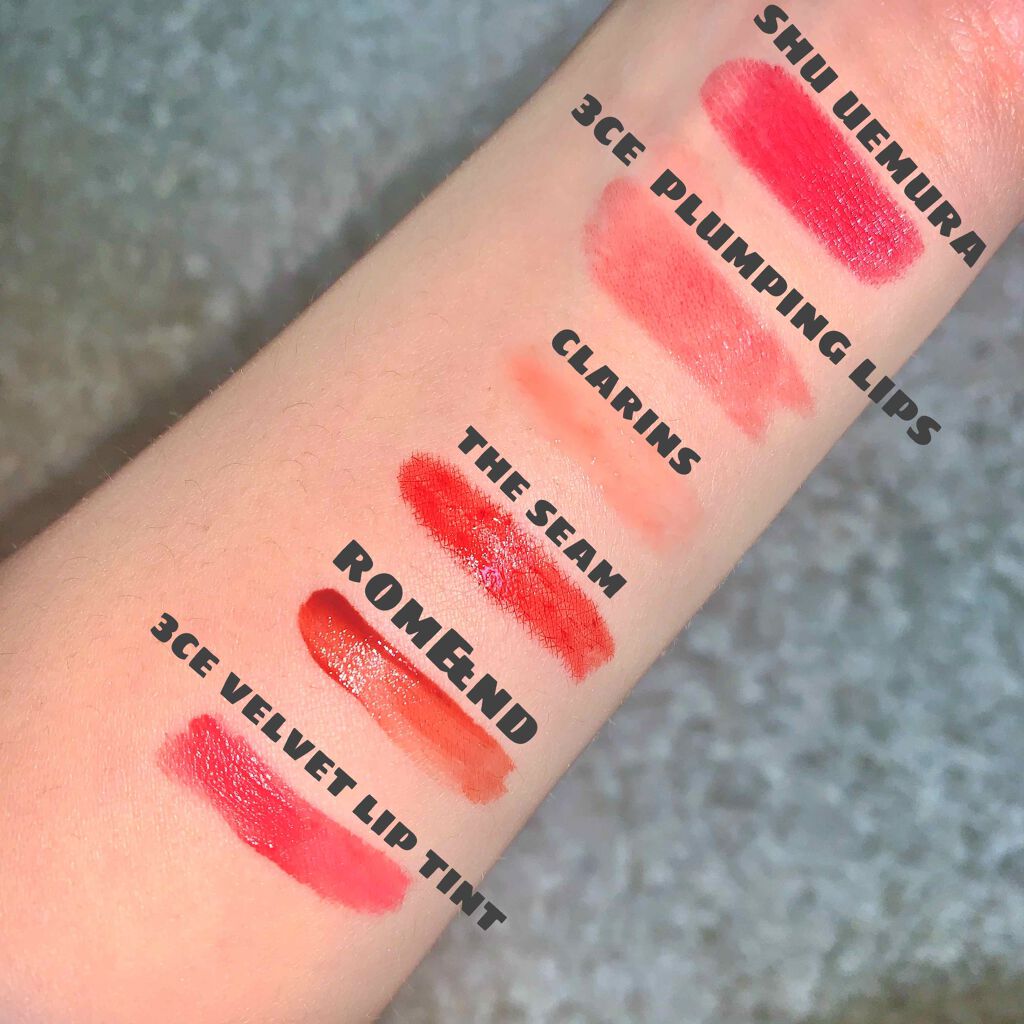 3CE PLUMPING LIPS #RED/3CE/リップグロスを使ったクチコミ（2枚目）