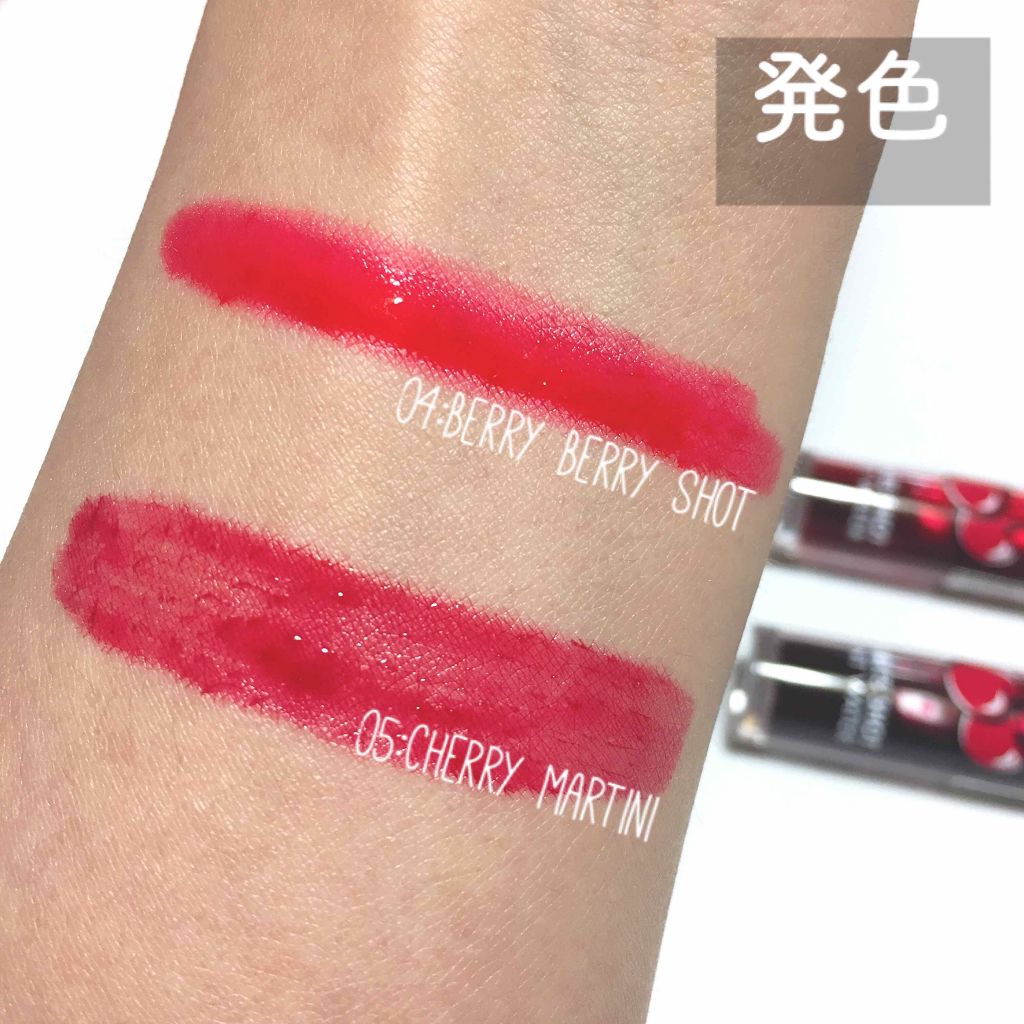 フルーツショット ティント ウォーター/TONYMOLY/リップティントを使ったクチコミ（3枚目）