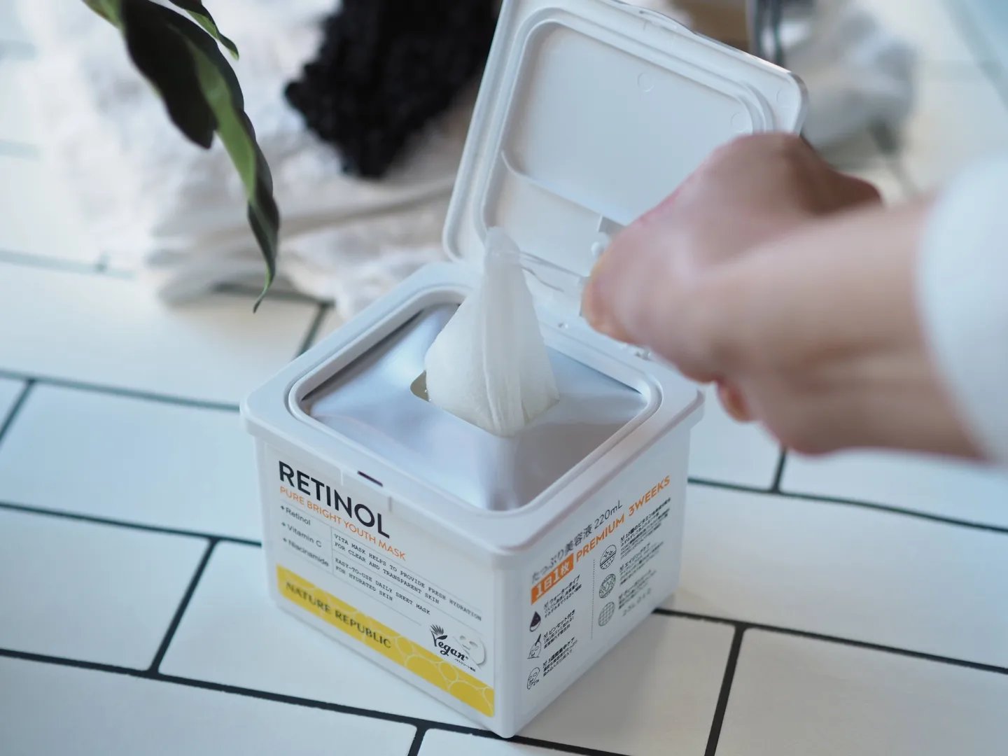 キューブマスク レチノール/ネイチャーリパブリック/シートマスク・パックを使ったクチコミ（3枚目）