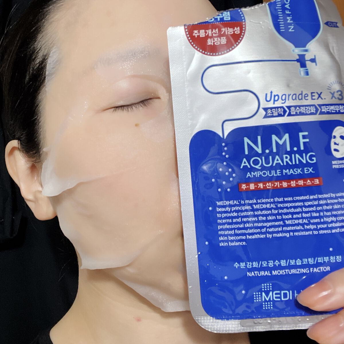 N.M.FアクアアンプルマスクJEX/MEDIHEAL/シートマスク・パックを使ったクチコミ（1枚目）