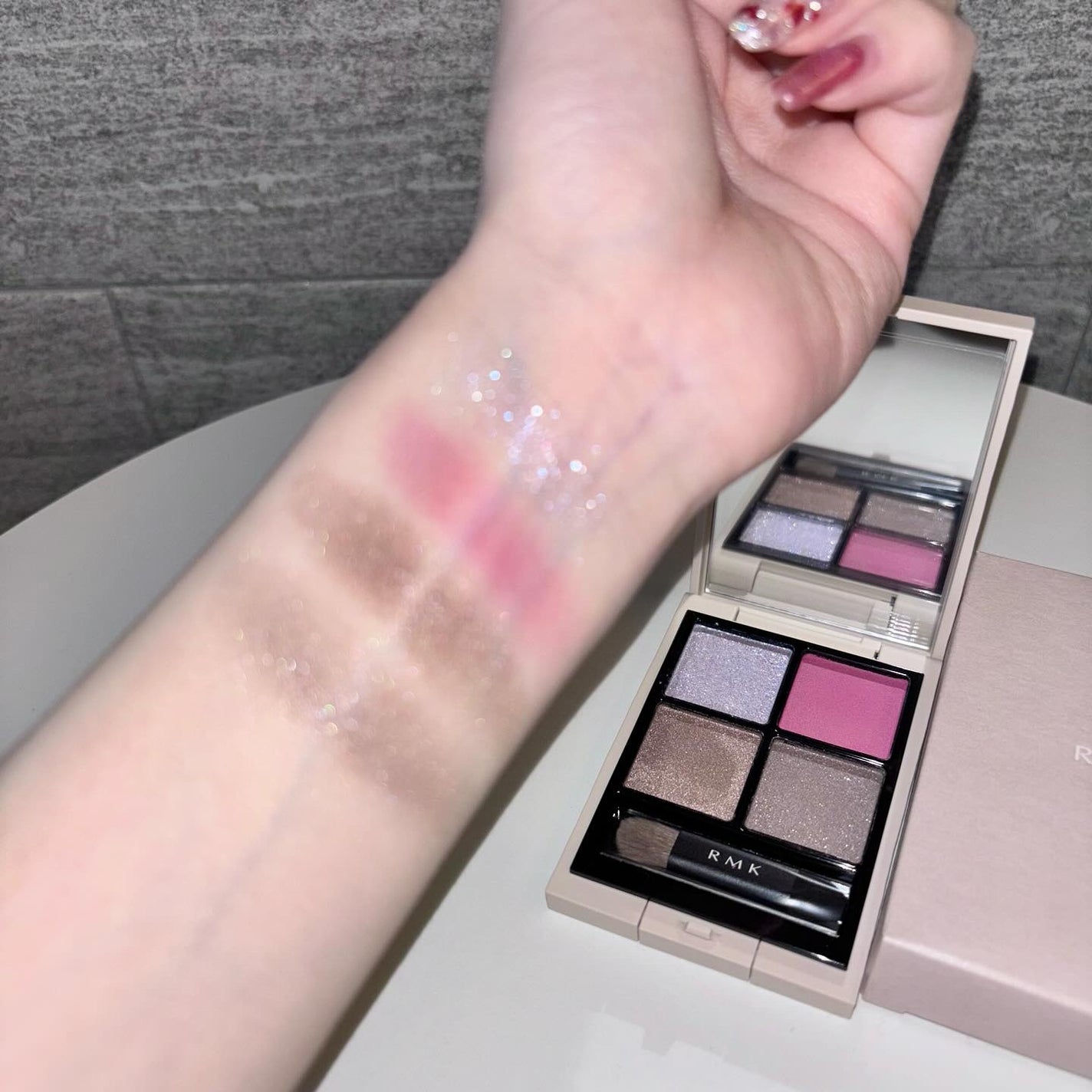 RMK シンクロマティック アイシャドウパレット/RMK/アイシャドウパレットを使ったクチコミ(4枚目)