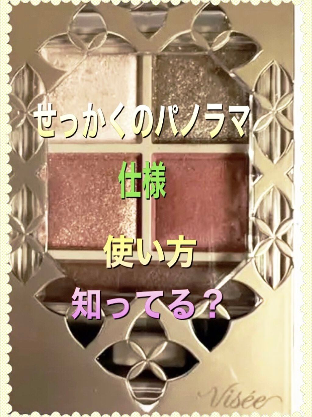 パノラマデザイン アイパレット/Visée/アイシャドウパレットを使ったクチコミ(3枚目)