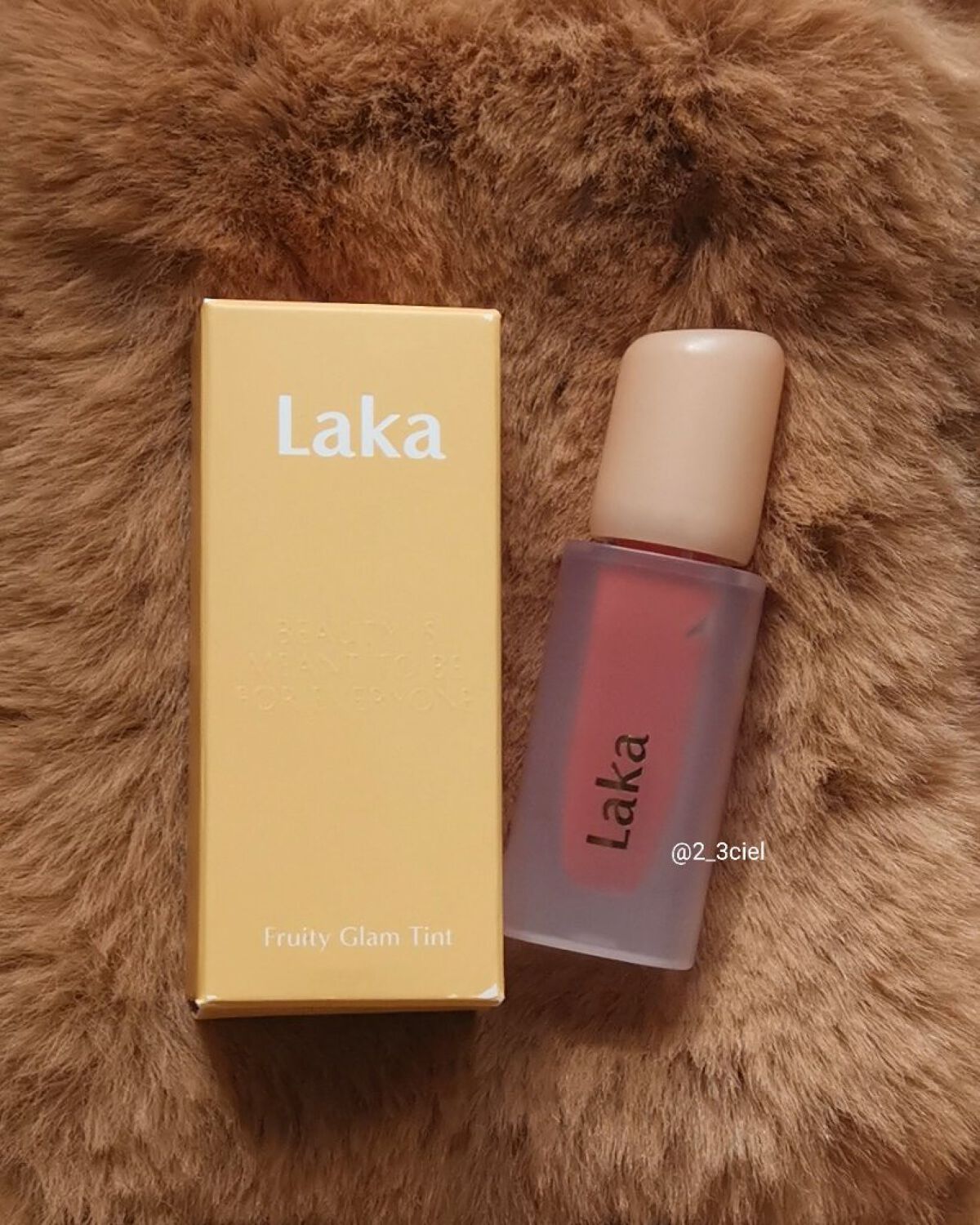 フルーティーグラムティント/Laka/リップティントを使ったクチコミ（2枚目）