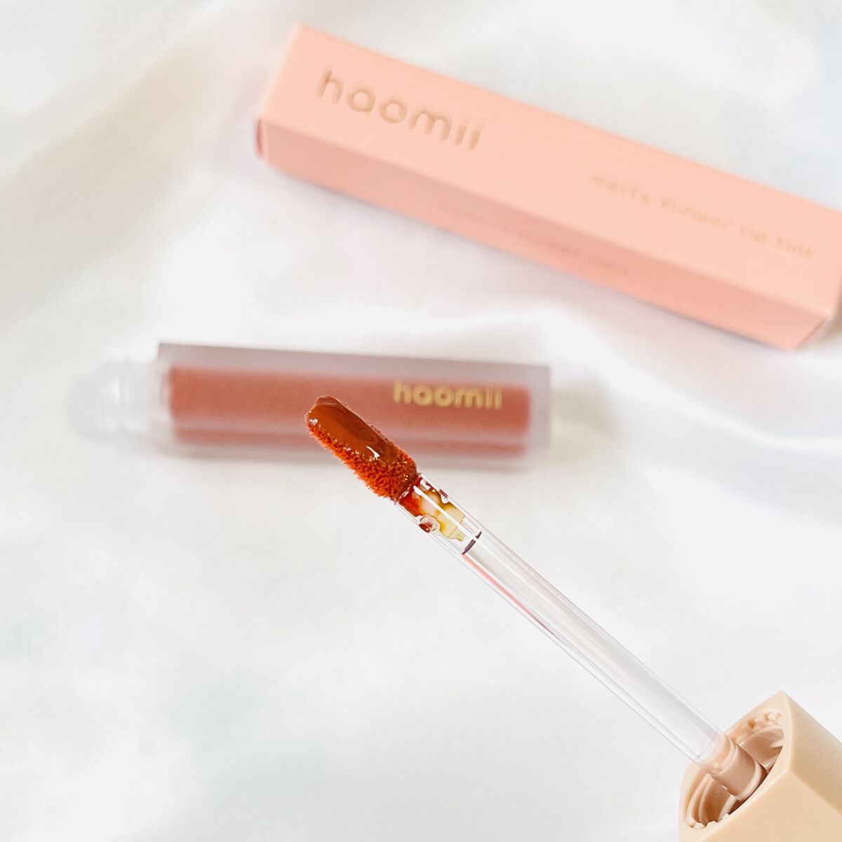 Melty flower lip tint 04 コットンスイートピー /haomii/口紅を使ったクチコミ（2枚目）