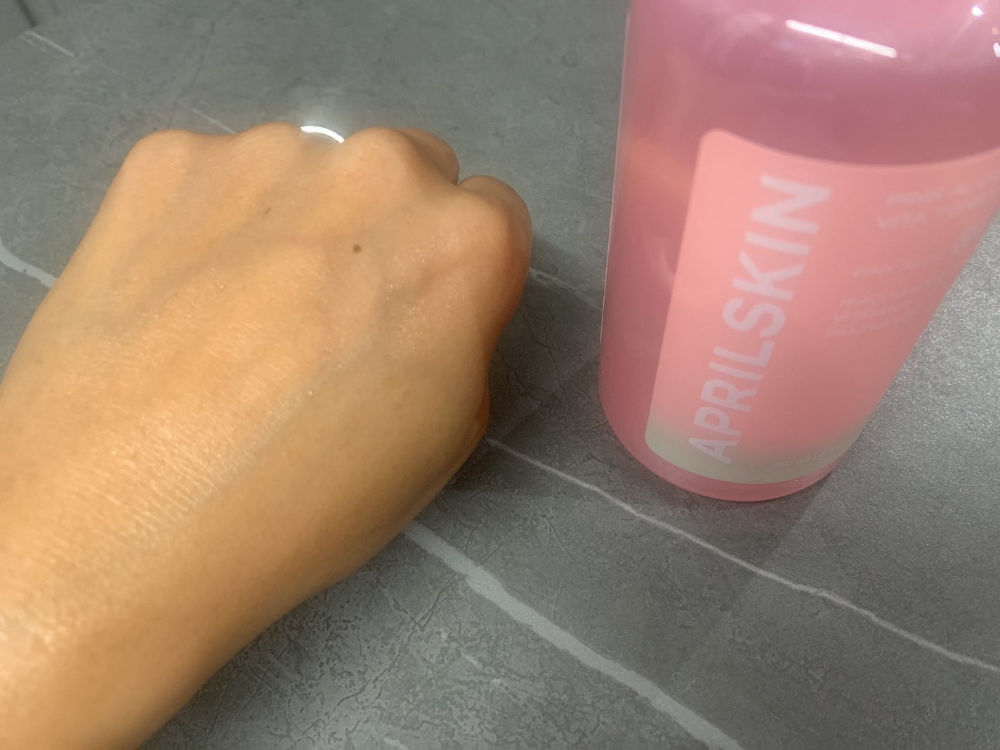 ピンクアロエビタトナー/APRILSKIN/化粧水を使ったクチコミ(3枚目)