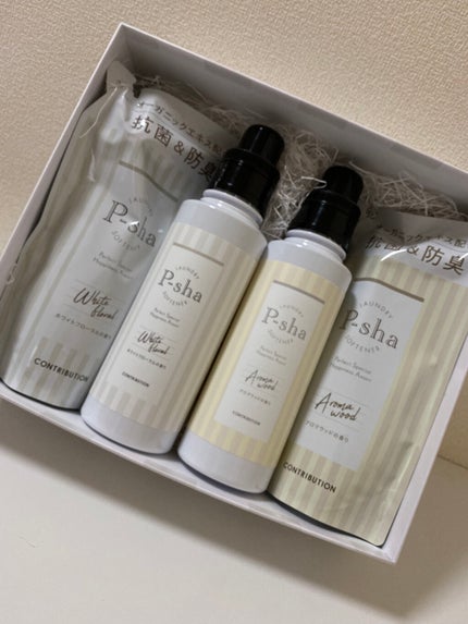 P-sha 柔軟剤 ホワイトフローラル/CONTRIBUTION/柔軟剤を使ったクチコミ(2枚目)