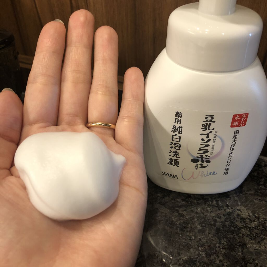 薬用泡洗顔/なめらか本舗/泡洗顔を使ったクチコミ（2枚目）