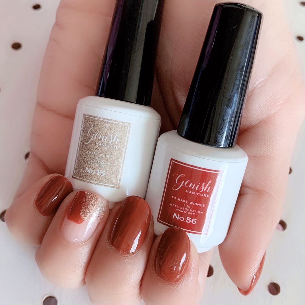 ジーニッシュ 15.シャンパン/ジーニッシュマニキュア/マニキュアを使ったクチコミ（3枚目）