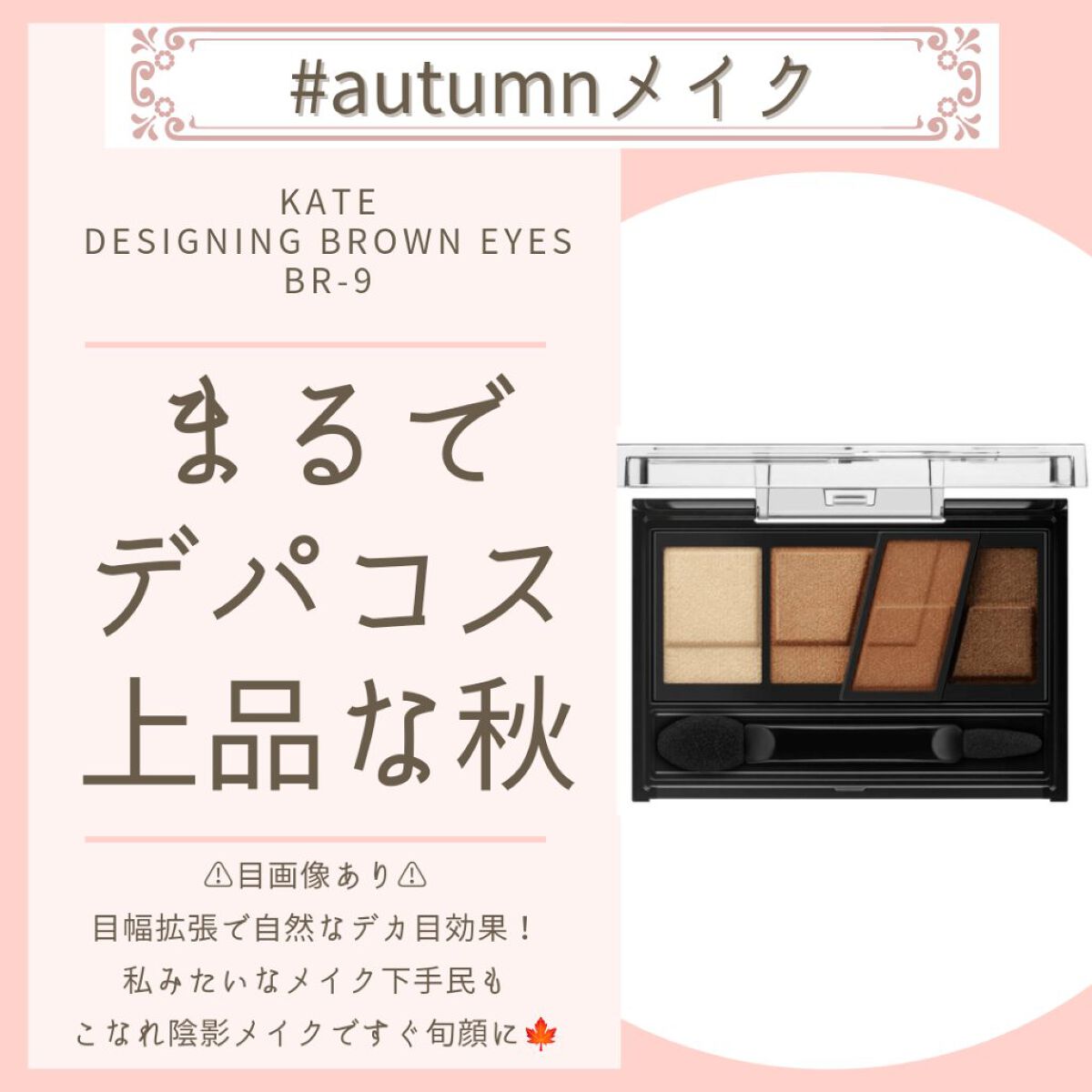 デザイニングブラウンアイズ/KATE/アイシャドウパレットを使ったクチコミ（1枚目）