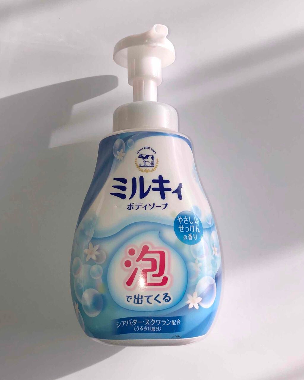 泡で出てくる ミルキィボディソープ やさしいせっけんの香り/ミルキィ/ボディソープを使ったクチコミ(1枚目)