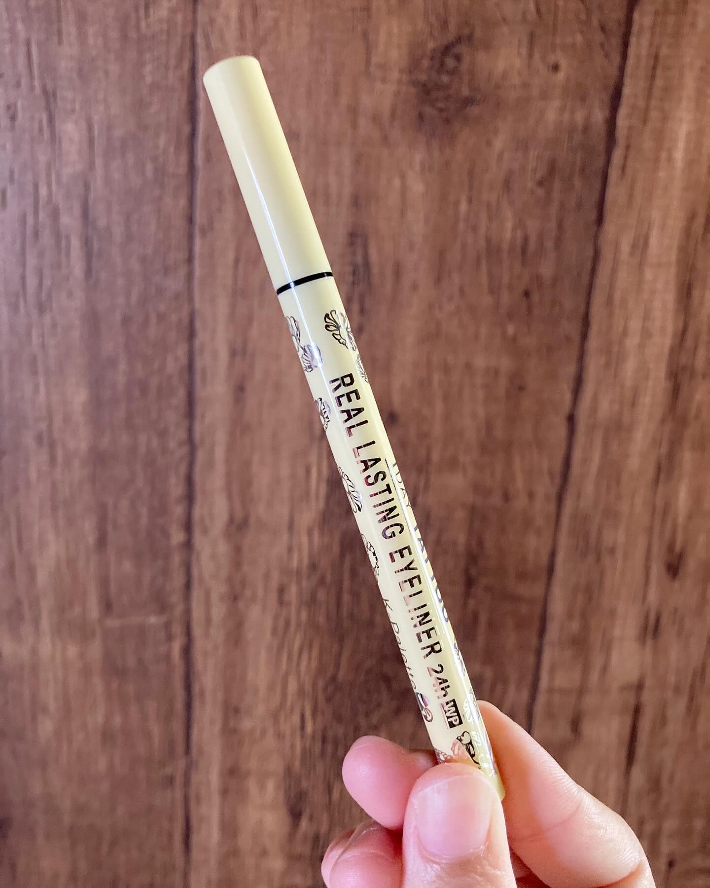 リアルラスティングアイライナー24hWP BB ブラウンブラック/K-パレット/リキッドアイライナーを使ったクチコミ（2枚目）