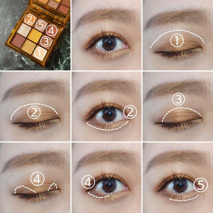 Obsessions Eyeshadow Palette/Huda Beauty/アイシャドウパレットを使ったクチコミ(4枚目)