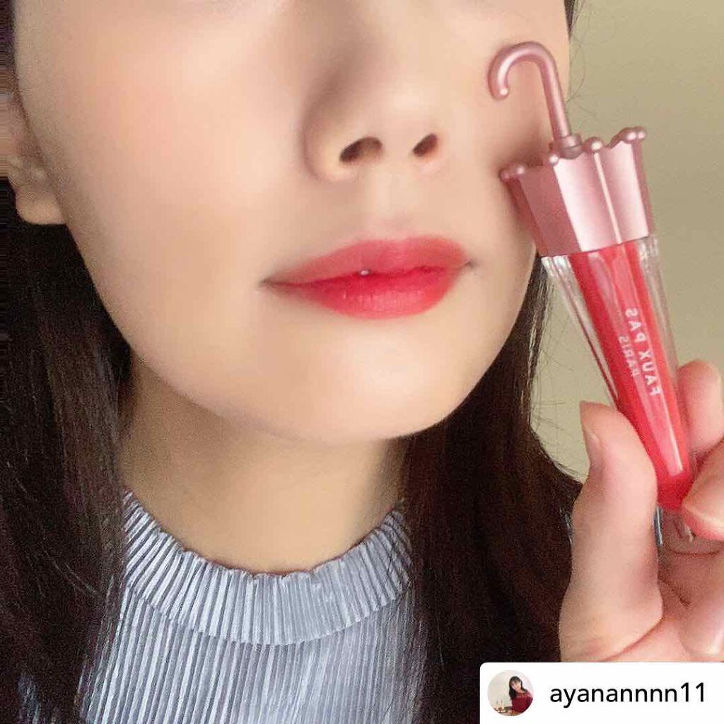 ウォーターアンブレラティント リップ/FAUX PAS PARIS/リップティントを使ったクチコミ（2枚目）