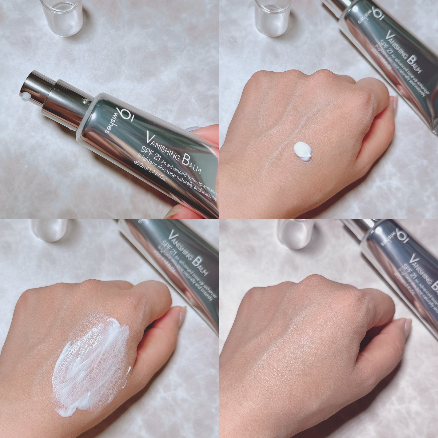 バニシングバーム プレミアム トーンアップ SPF21/9Wishes/化粧下地を使ったクチコミ(3枚目)