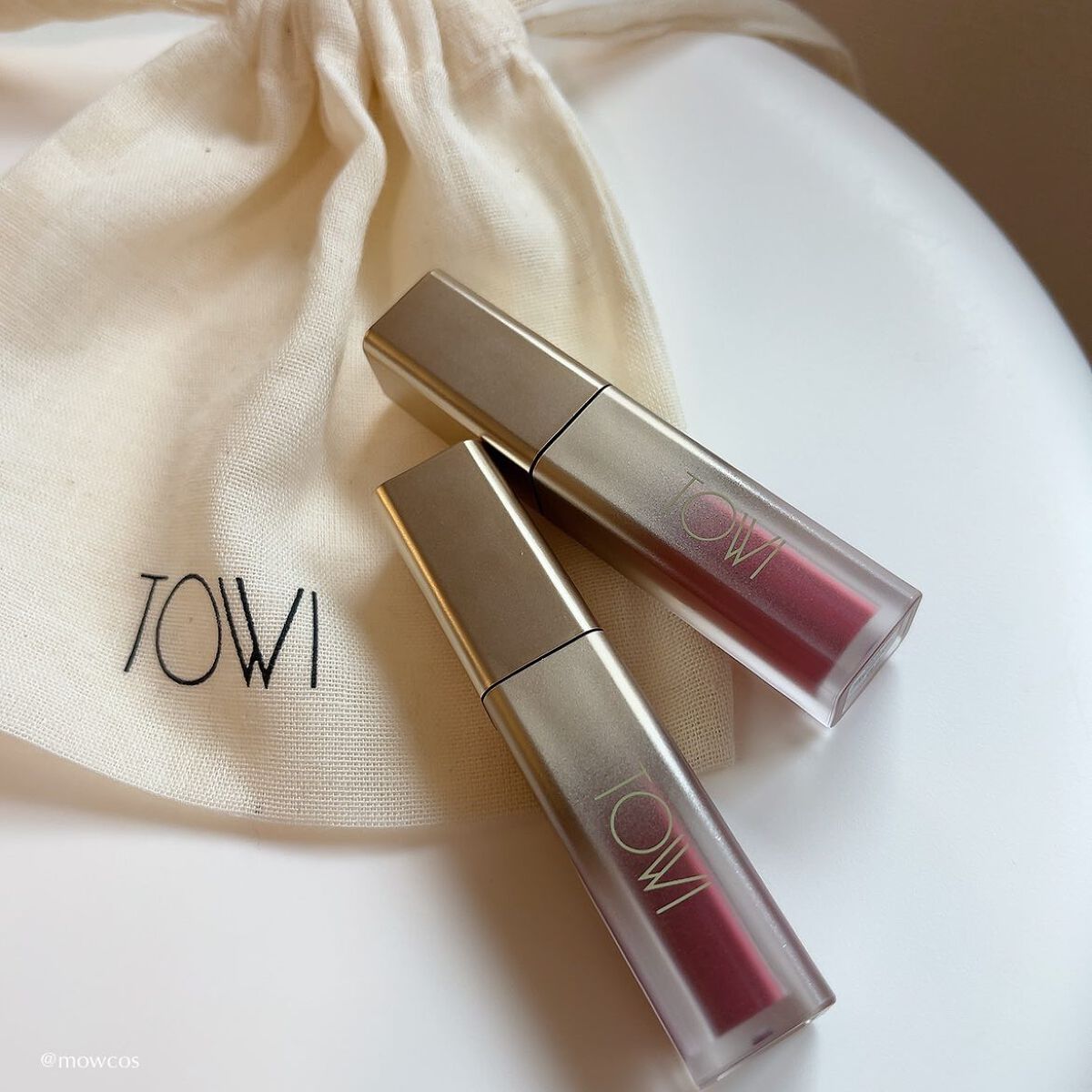 シアーリップティント 02 曖昧〈rose brown〉/TOWI/リップティントを使ったクチコミ（1枚目）