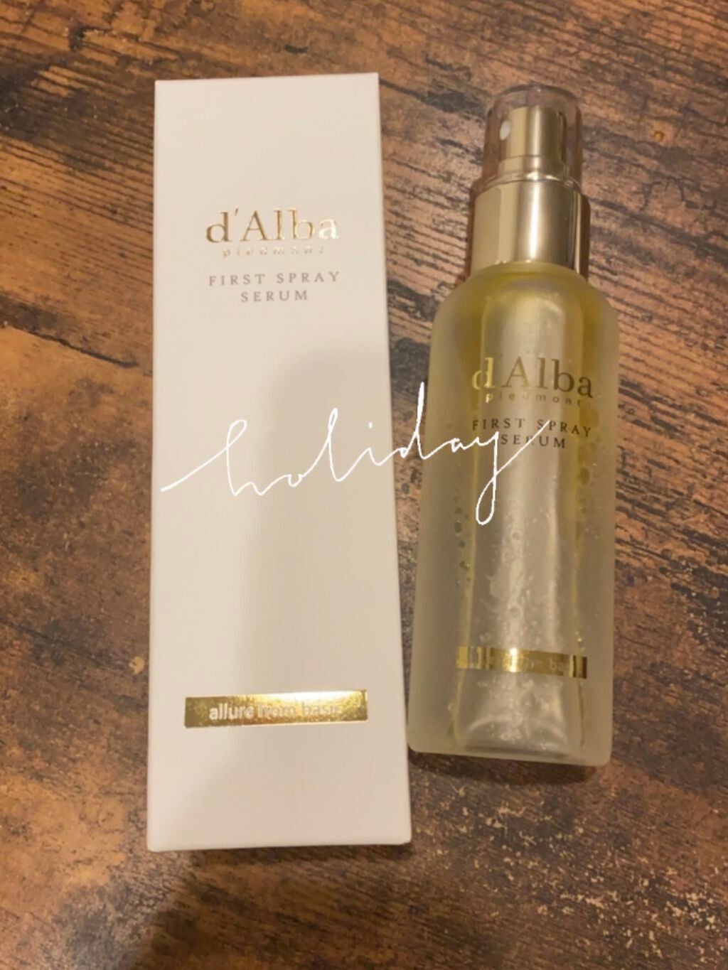 ダルバ ホワイトトリュフファーストスプレーセラム/ダルバ/ミスト状化粧水を使ったクチコミ(1枚目)