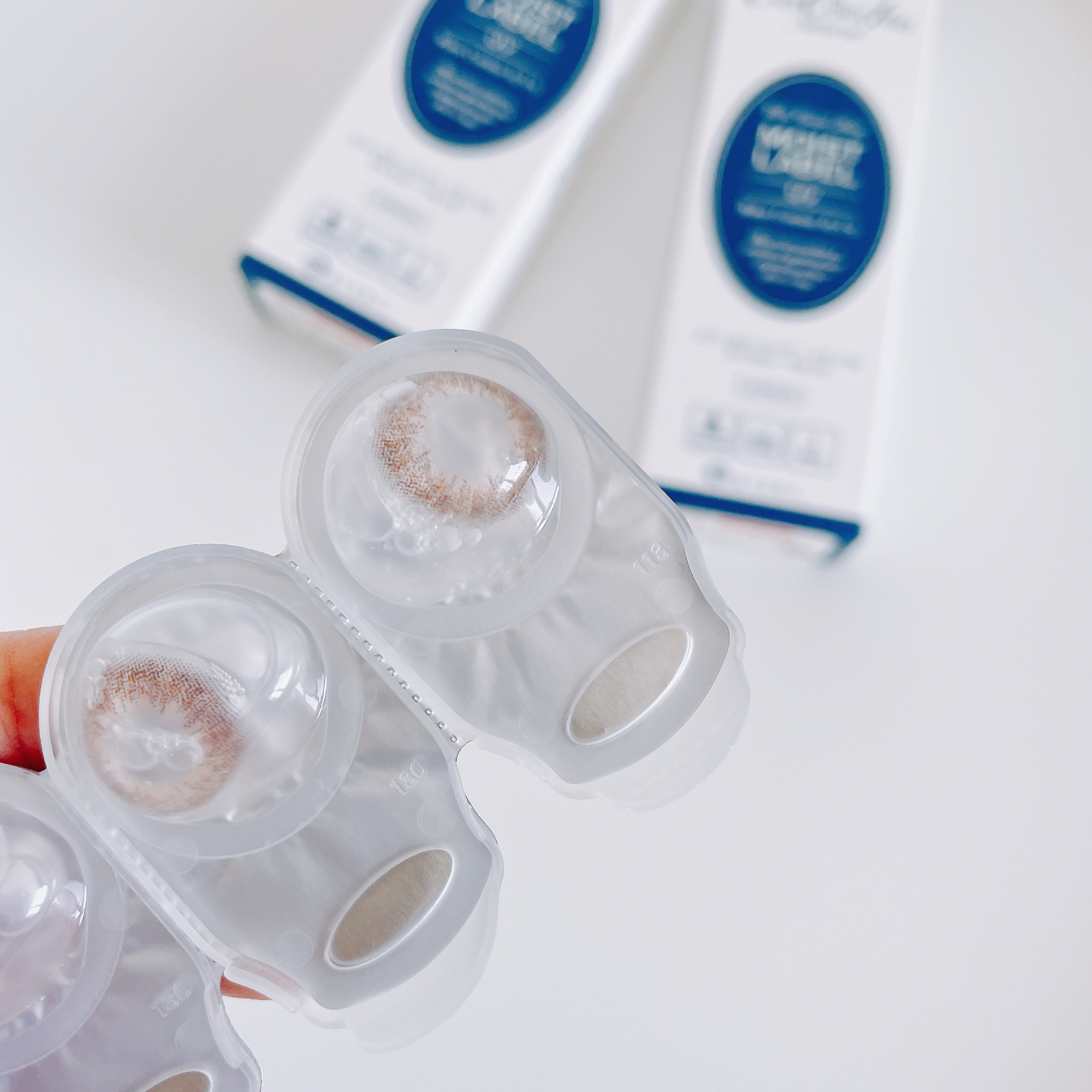 エバーカラーワンデーナチュラル モイストレーベルUV シフォンブラウン/エバーカラー/ワンデー（１DAY）カラコンを使ったクチコミ（3枚目）