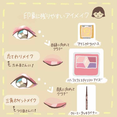 プチプラ印象に残るグラデーションメイク👁🌟

それぞれのお悩みに合わせたアイメイクを紹介します！

用意するのは、
👑CANMAKE パーフェクトスタイリストアイズ　¥780＋tax
👑excel アイ