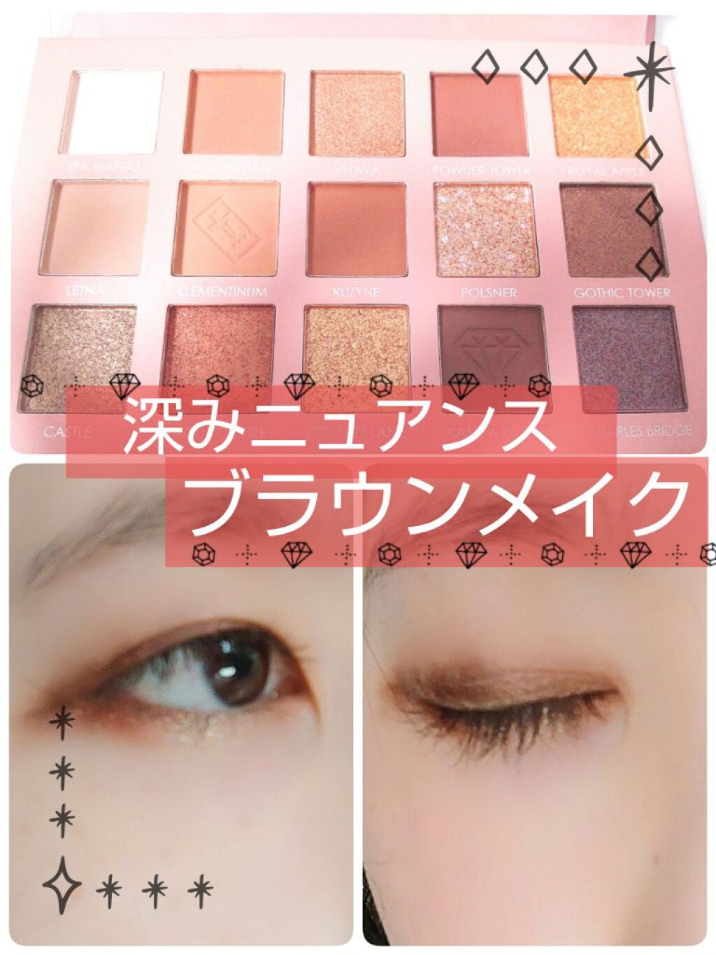 GO TRAVEL 15色アイシャドウパレット/FOCALLURE/アイシャドウパレットを使ったクチコミ(1枚目)