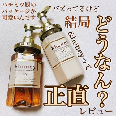 ディープモイスト シャンプー1.0／ヘアトリートメント2.0/&honey/シャンプー・コンディショナーを使ったクチコミ（1枚目）