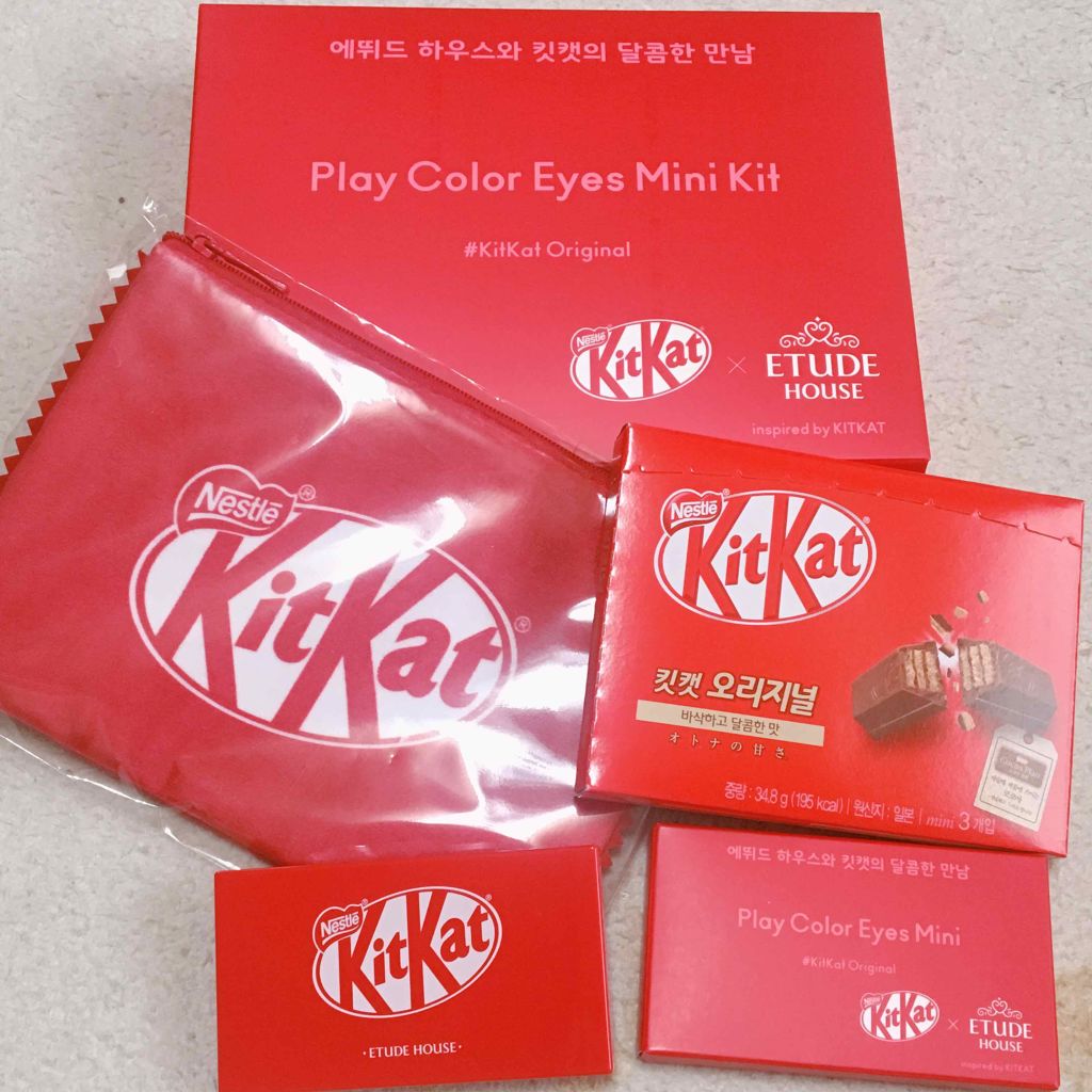 プレイカラーアイズ ミニ #キットカットオリジナル/ETUDE/アイシャドウパレットを使ったクチコミ（1枚目）