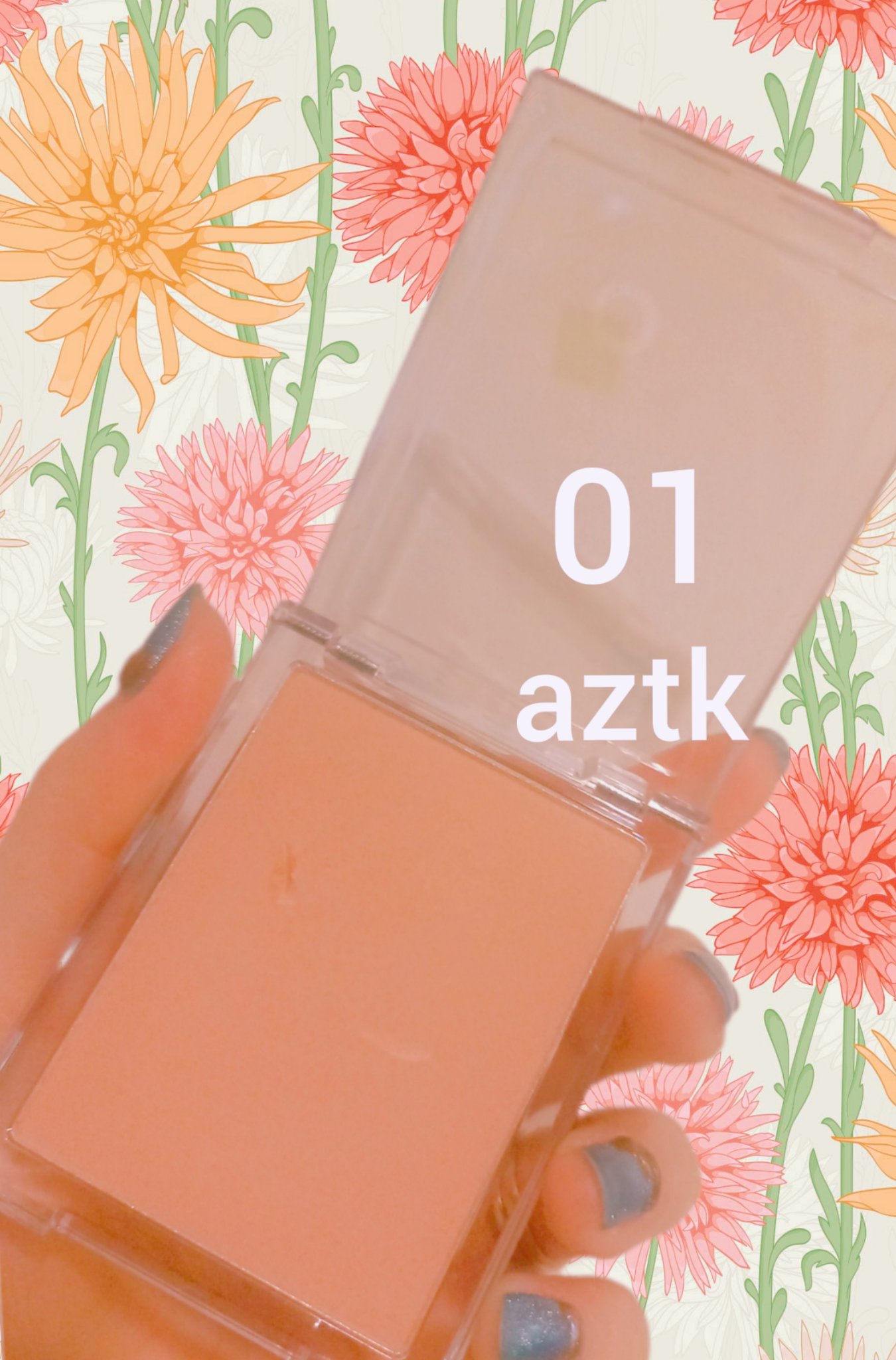 シングルカラーチーク/aZTK/パウダーチークを使ったクチコミ（1枚目）