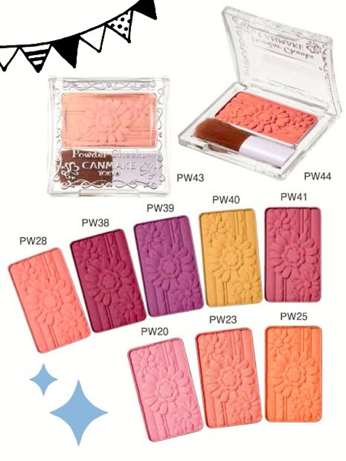 【旧品】パウダーチークス/キャンメイク/パウダーチークを使ったクチコミ(1枚目)