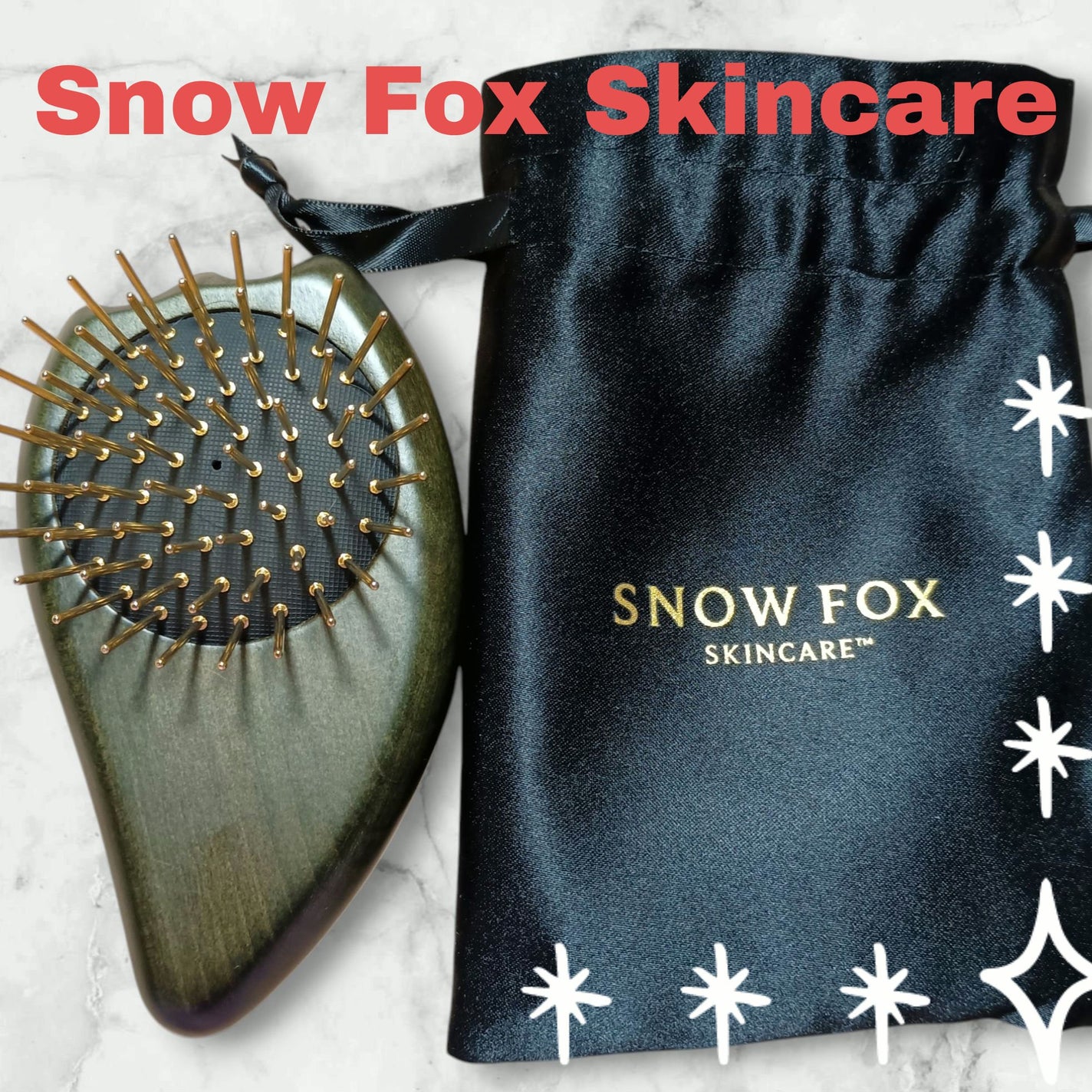 プレミアム FOX カッサ ゴースト ヘアブラシ ブラック/SNOW FOX SKINCARE/ヘアブラシを使ったクチコミ(1枚目)