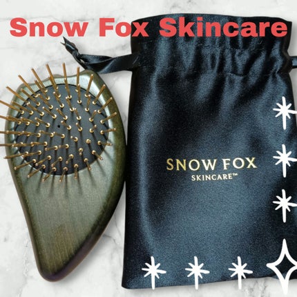 プレミアム FOX カッサ ゴースト ヘアブラシ ブラック/SNOW FOX SKINCARE/ヘアブラシを使ったクチコミ(1枚目)